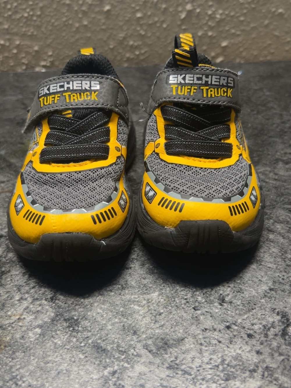Skechers Tuff Truck Yellow & Gray Kids Sneakers